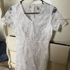 White Graduation Dress